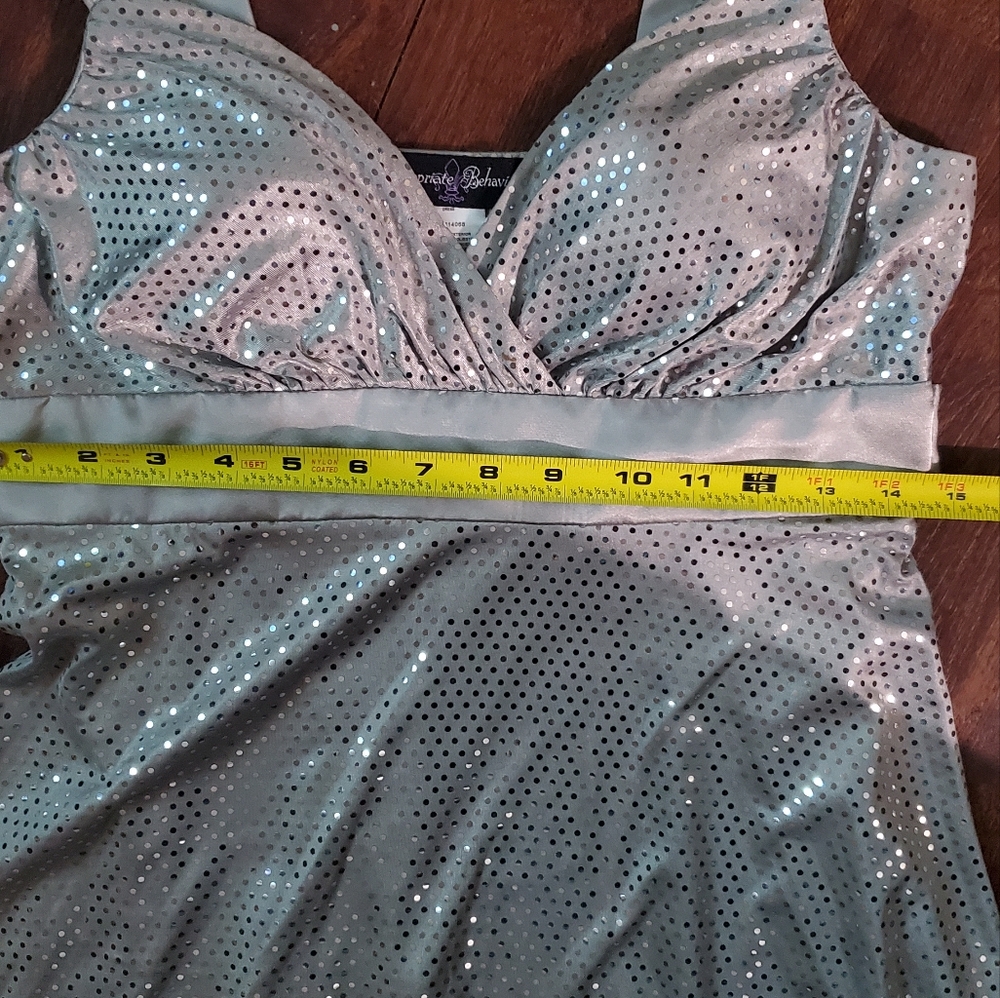 Appropriate Behavior Silver/Grey Sequin Dress Siz… - image 2